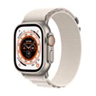 Apple Watch Ultra GPS + Cellular Koperta 49mm z Tytanu z Opaską Alpine w kolorze Księżycowej poświaty - rozmiar S