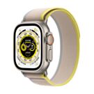 Apple Watch Ultra GPS + Cellular Koperta 49mm z Tytanu z Opaską Trail w kolorze żółtym/beżowym - rozmiar M/L