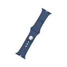 Fixed Silikonowy pasek do Apple Watch 42/44/45mm - Metalic Blue