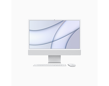 Apple iMac 24" 4,5K Retina M1 8-core CPU + 7-core GPU / 16GB / 256GB SSD / Srebrny (Silver) - 2021