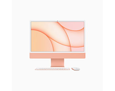 Apple iMac 24" 4,5K Retina M1 8-core CPU + 8-core GPU / 16GB / 1TB SSD / Gigabit Ethernet / Pomarańczowy (Orange) - 2021