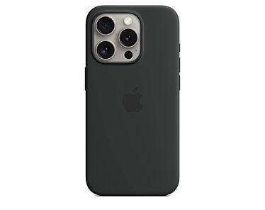 Apple Silikonowe etui do iPhone 15 Pro z MagSafe – Czarne