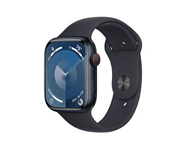 Apple Watch Series 9 GPS + Cellular Koperta 45mm z Aluminium w kolorze Północy z Paskiem sportowym w kolorze Północy - rozmiar M/L