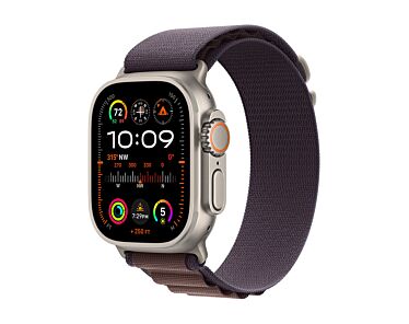 Apple Watch Ultra 2 GPS + Cellular Koperta 49mm z tytanu z Opaską Alpine w kolorze indygo - rozmiar S