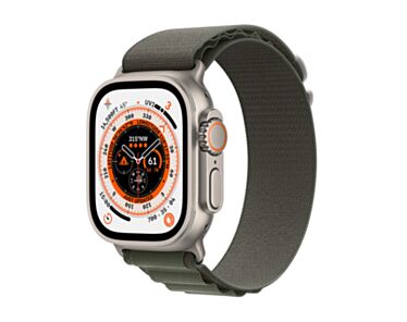 Apple Watch Ultra GPS + Cellular Koperta 49mm z Tytanu z Opaska Alpine w kolorze zielonym - rozmiar M