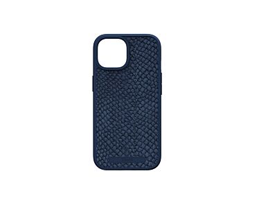 Njord byELEMENTS Salmon Leather Etui do iPhone 15 z MagSafe - Niebieskie
