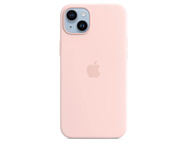 Silikonowe etui z MagSafe do iPhone’a 14 Plus – kredowy róż