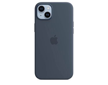 Silikonowe etui z MagSafe do iPhone’a 14 Plus – sztormowy błękit