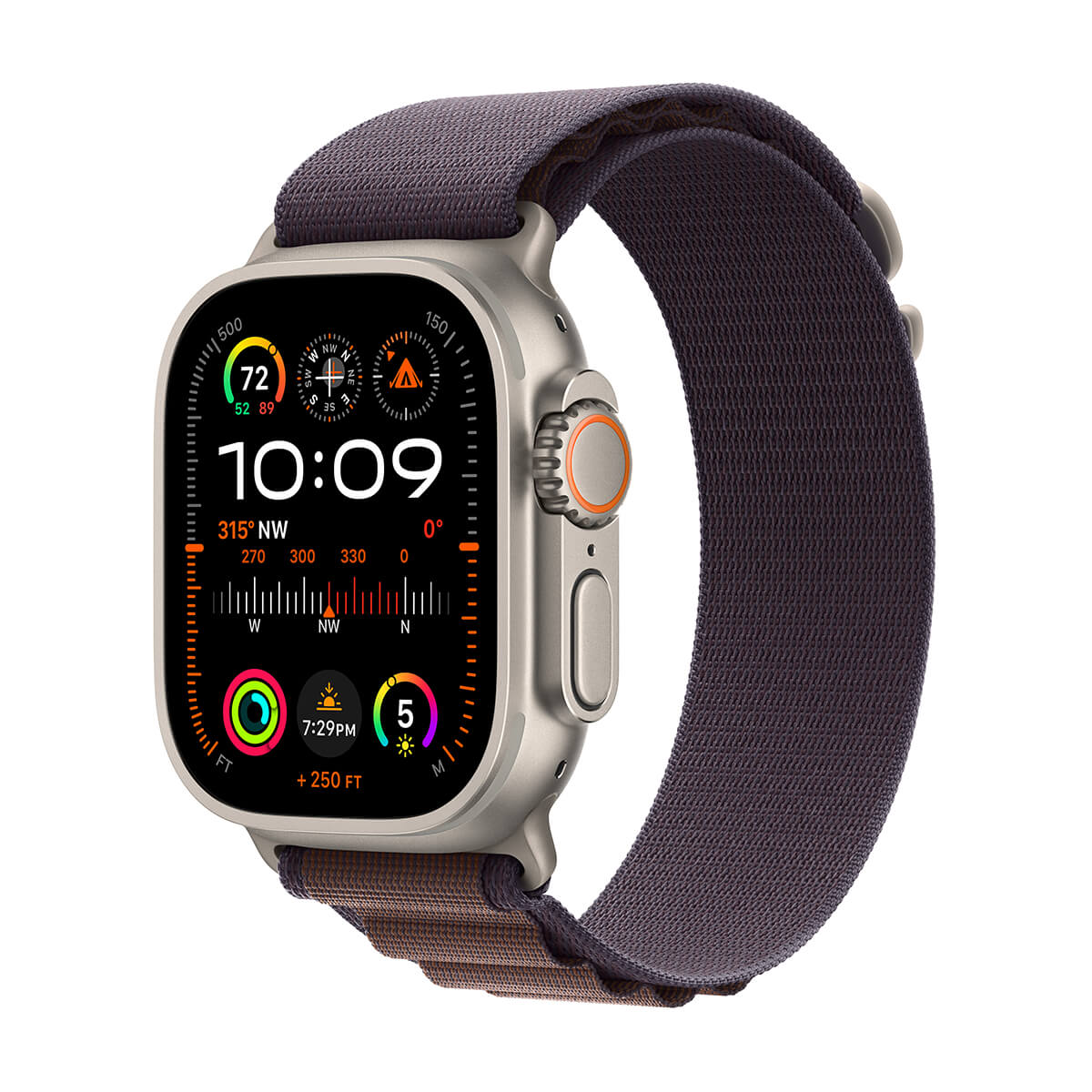 Apple Watch Ultra 2 GPS + Cellular Koperta 49mm z tytanu z Opaską Alpine w kolorze indygo