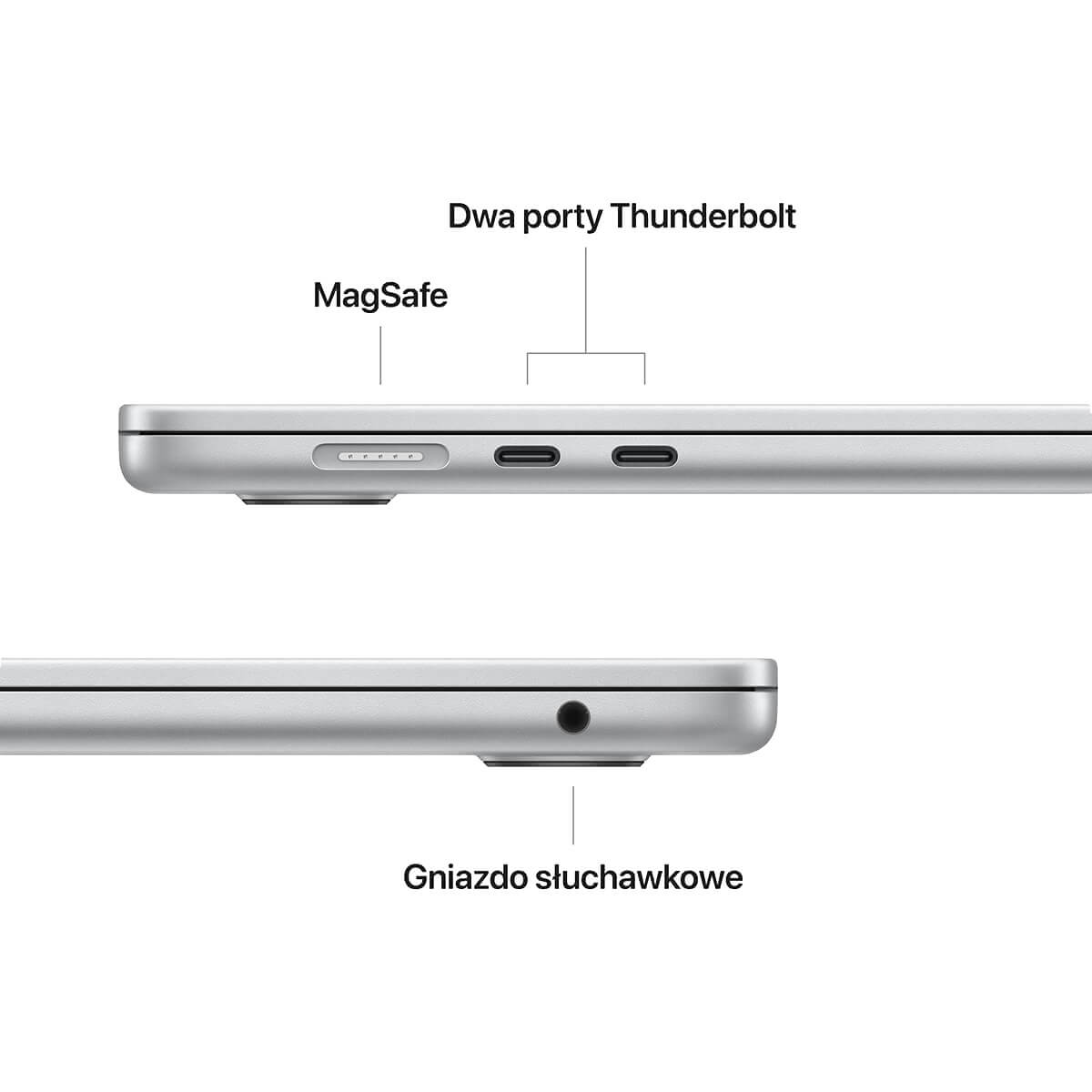 MacBook Air 15-cali M2 porty