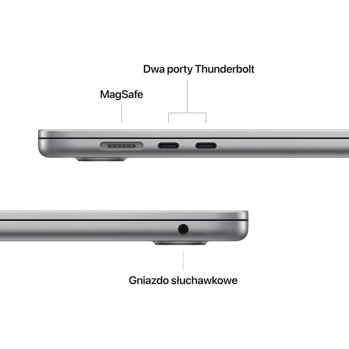 MacBook Air 15-cali M2 porty