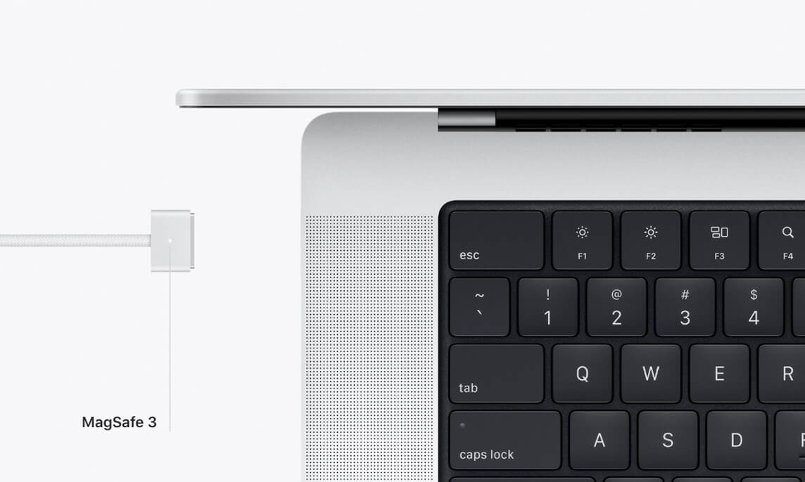 Apple MacBook Pro 14 Srebrny (Silver) - MagSafe 3